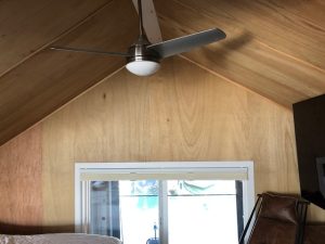 Boathouse bedroom with no air conditioning